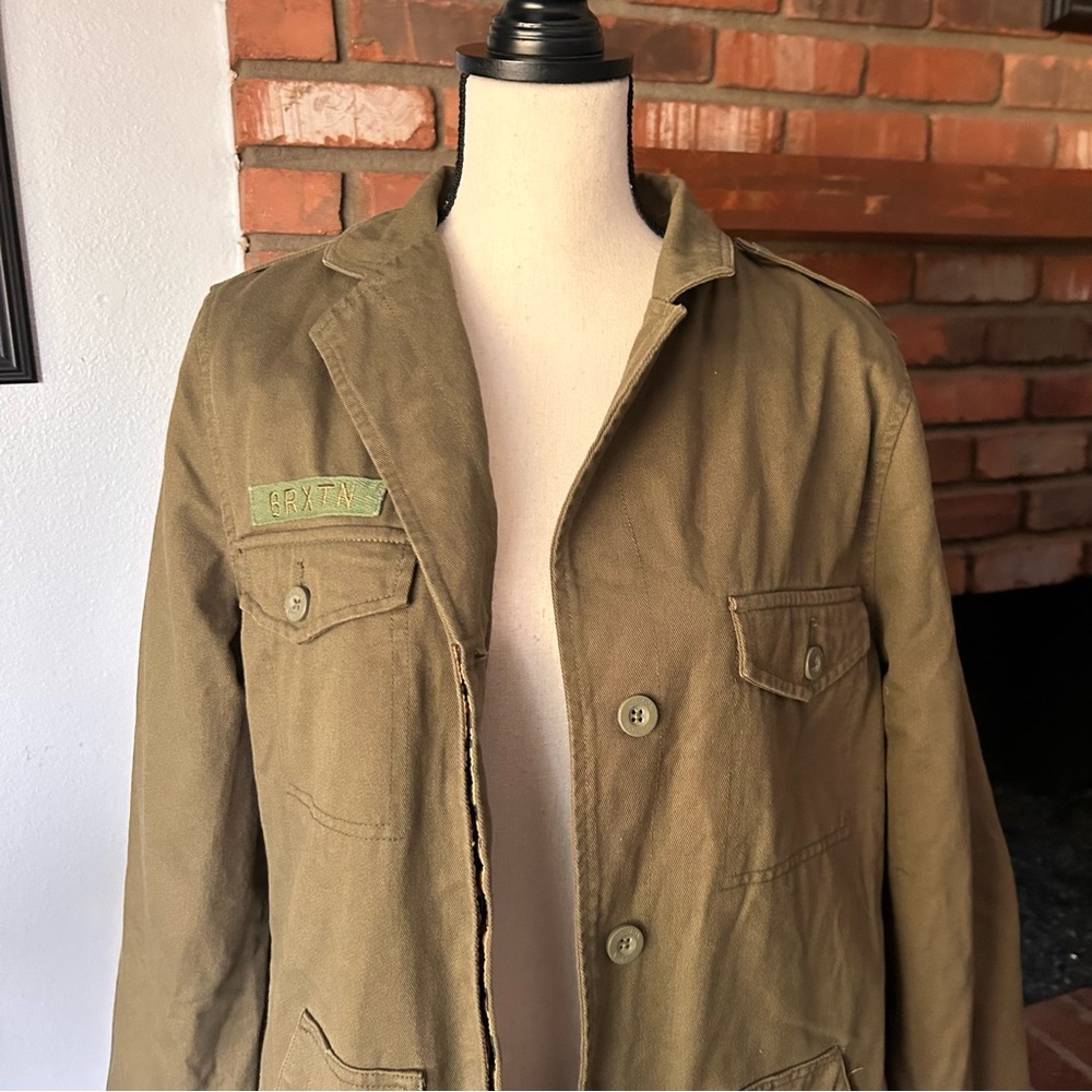 Brixton Women’s Quardro Utility Jacket in Miltary Olive Sz L - Picture 6 of 13